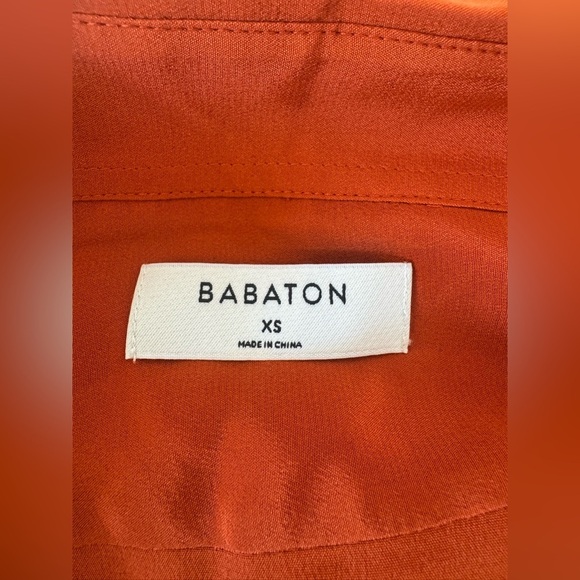 Aritzia Babaton Academy Silk Collared Button Up Blouse Luxe Office Career XS - Picture 7 of 9